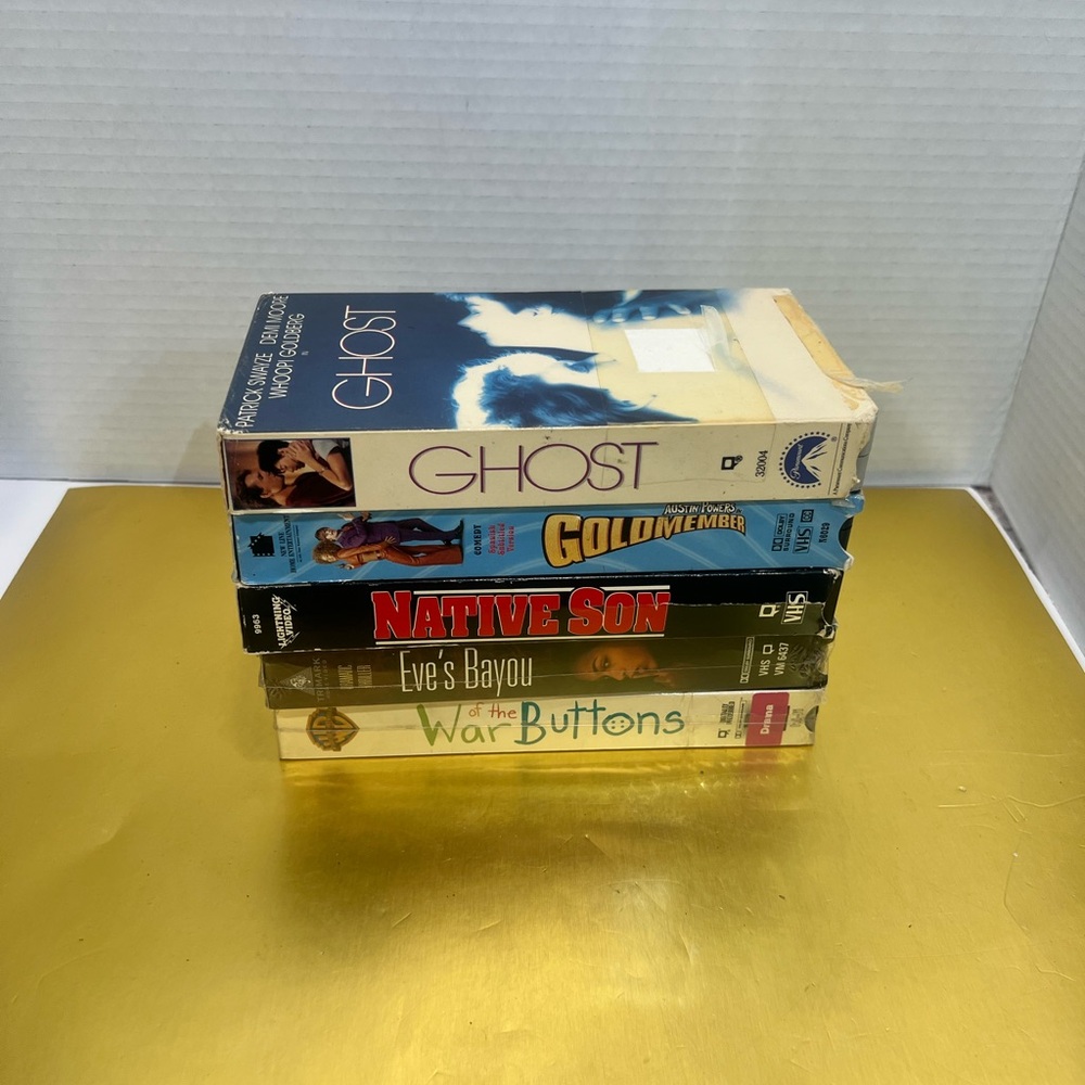 Lots of 5 Vintage VHS Movie Collection